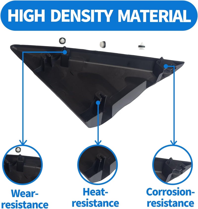 Spwrney Upper Fender Molding for Transit 150 250 350 HD 2015-2021, A Pillar Mirror Corner Cover Trim Accessories, Black, Passenger Right Side, 1PC - Image 2